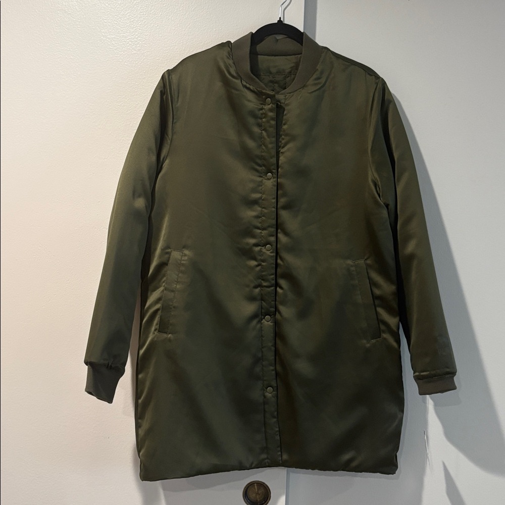 NWT Puma Olive Green Reversible Jacket